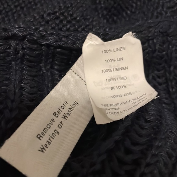 J Crew Navy Blue Knit Womens Sweater - Picture 6 of 7